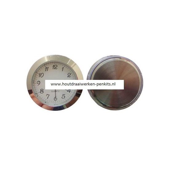 43mm Zilveren klok insert SR