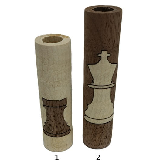 Schaakstukken inlay blank